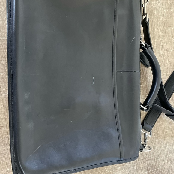 Vintage Coach Portfolio Thompson Briefcase Attache Black Leather Style F06455 | - Picture 9 of 15